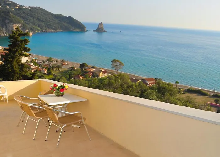 Maria With Pool And Panorama View - Agios Gordios * Agios Gordios (Corfu)
