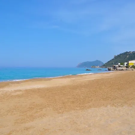 Maria With Pool And Panorama View - Agios Gordios Apartment