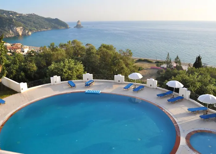 Maria With Pool And Panorama View - Agios Gordios *