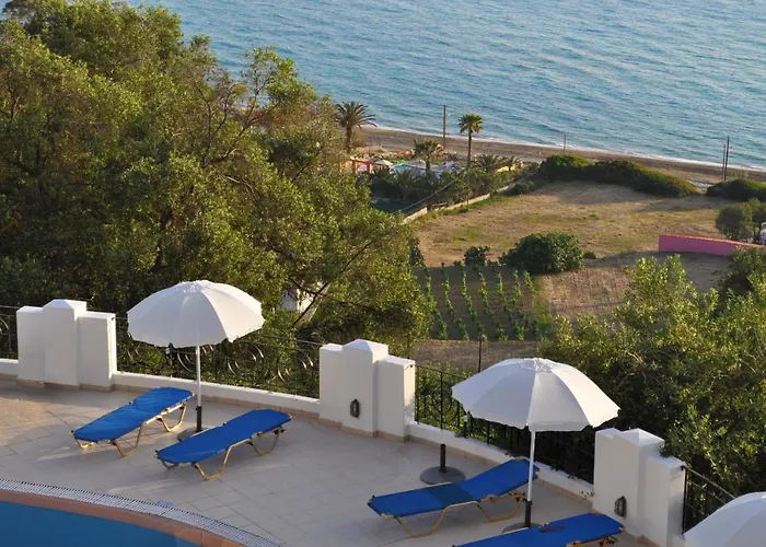 Maria With Pool And Panorama View - Agios Gordios アギオス・ゴルディオス